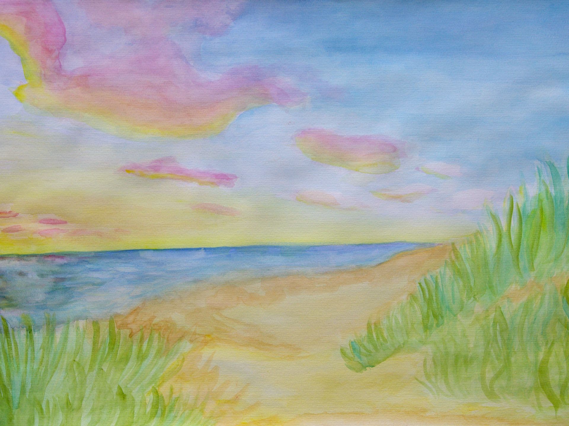 Aquarel strand